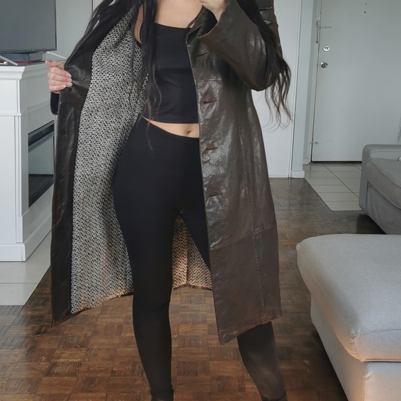 ITALIAN LEATHER AND WOOL DANIER JACKET - Picture 6 of 8